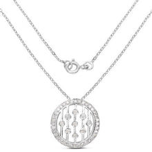 Load image into Gallery viewer, 0.53 Carat Genuine White Diamond .925 Sterling Silver Pendant
