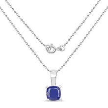 Load image into Gallery viewer, 1.80 Carat Genuine Emerald, Glass Filled Ruby &amp; Glass Filled Sapphire .925 Sterling Silver Pendant
