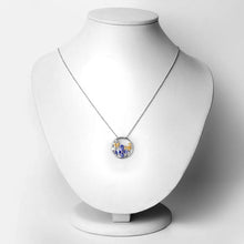 Load image into Gallery viewer, 1.33 Carat Genuine Tanzanite and White Topaz .925 Sterling Silver Pendant
