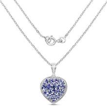 Load image into Gallery viewer, 9.79 Carat Genuine Amazonite &amp; Tanzanite .925 Sterling Silver Pendant
