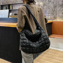 Load image into Gallery viewer, Padded Argyle Quilted Crossbody Hobo Bag

