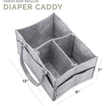 Load image into Gallery viewer, Parker Baby Diaper Caddy - Nursery Storage Bin and Car Organizer for Diapers and Baby Wipes
