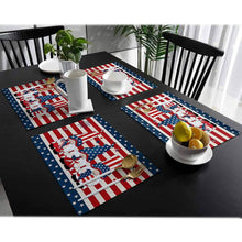 Load image into Gallery viewer, Patriotic Stars Placemats Set
