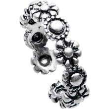 Load image into Gallery viewer, Silver Plated Floral Wreath Toe Ring
