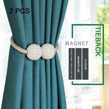 Load image into Gallery viewer, Pearl Magnetic Curtain Clip Curtain Holder Tieback Buckle Clips Hanging Ball Buckle Tie Back Curtain Accessories Home Decor  Decorative Curtain Holdbacks Crystal Tie Backs For Curtains Curtain Holders For Window Draperies
