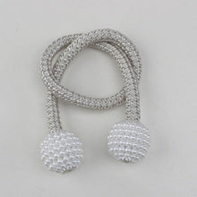 Load image into Gallery viewer, Pearl Magnetic Curtain Clip Curtain Holder Tieback Buckle Clips Hanging Ball Buckle Tie Back Curtain Accessories Home Decor  Decorative Curtain Holdbacks Crystal Tie Backs For Curtains Curtain Holders For Window Draperies
