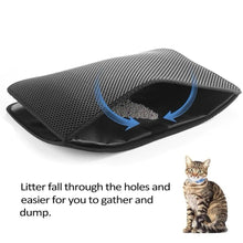 Load image into Gallery viewer, Pet Cat Litter Mat Waterproof Double Layer Cat Litter Trapping Pet Litter Box Mat Clean Pad Products For Cats Accessories Cat Litter Mat Trapping for Litter Box No-Toxic &amp; Super Size  Urine &amp; Waterproof Honeycomb Double Layer Anti Tracking Mats
