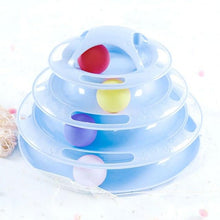 Load image into Gallery viewer, Pet Cat Toy Training Amusement Plate Kitten Tower Tracks Disc Cat Intelligence Amusement Triple Disc tumbler  Fish Animal Toy For Small Dogs Wiggle Fish Catnip Toys Motion Kitten Toy Plush Interactive Cat Toys for Cat Exercise
