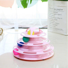 Load image into Gallery viewer, Pet Cat Toy Training Amusement Plate Kitten Tower Tracks Disc Cat Intelligence Amusement Triple Disc tumbler  Fish Animal Toy For Small Dogs Wiggle Fish Catnip Toys Motion Kitten Toy Plush Interactive Cat Toys for Cat Exercise
