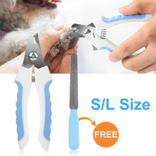 Load image into Gallery viewer, Pet Nail Toe Stainless Steel Trimmer with Nail File
