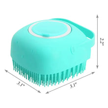 Load image into Gallery viewer, Pet Silicone Shampoo Bath Brush Massage Rubber Comb Bathing Shampoo Colorful Massager For Dogs
