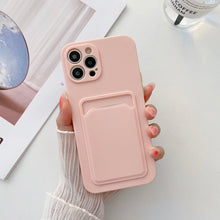 Load image into Gallery viewer, Phone Case For Iphone 11 12 13 Pro Max 14 Pro Soft Silicone Wallet Card Holder Cover Soft Silicone Wallet Card Holder Cover Cute Card Holder Pocket
