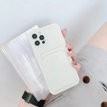 Load image into Gallery viewer, Phone Case For Iphone 11 12 13 Pro Max 14 Pro Soft Silicone Wallet Card Holder Cover Soft Silicone Wallet Card Holder Cover Cute Card Holder Pocket
