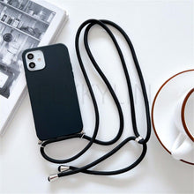 Load image into Gallery viewer, Phone Case  Strap Cord Chain Phone Case For Xiaomi Redmi Note 10 9 10S 9S Pro Max 10 9 9A 9C Cover Mi POCO X3 NFC Pro 12 Pro 11 Lite Crossbody Case Soft Matte Phone Holder with Neck Strap
