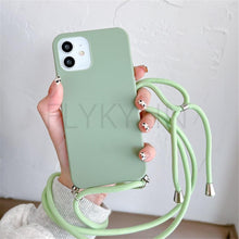 Load image into Gallery viewer, Phone Case  Strap Cord Chain Phone Case For Xiaomi Redmi Note 10 9 10S 9S Pro Max 10 9 9A 9C Cover Mi POCO X3 NFC Pro 12 Pro 11 Lite Crossbody Case Soft Matte Phone Holder with Neck Strap
