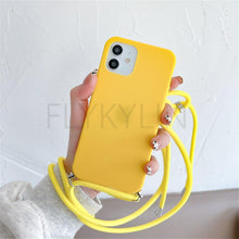 Load image into Gallery viewer, Phone Case  Strap Cord Chain Phone Case For Xiaomi Redmi Note 10 9 10S 9S Pro Max 10 9 9A 9C Cover Mi POCO X3 NFC Pro 12 Pro 11 Lite Crossbody Case Soft Matte Phone Holder with Neck Strap
