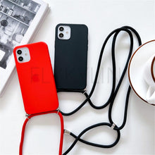 Load image into Gallery viewer, Phone Case  Strap Cord Chain Phone Case For Xiaomi Redmi Note 10 9 10S 9S Pro Max 10 9 9A 9C Cover Mi POCO X3 NFC Pro 12 Pro 11 Lite Crossbody Case Soft Matte Phone Holder with Neck Strap
