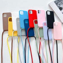 Load image into Gallery viewer, Phone Case  Strap Cord Chain Phone Case For Xiaomi Redmi Note 10 9 10S 9S Pro Max 10 9 9A 9C Cover Mi POCO X3 NFC Pro 12 Pro 11 Lite Crossbody Case Soft Matte Phone Holder with Neck Strap
