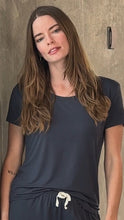 Load image into Gallery viewer, Women’s Bamboo Lounge Set - Lounge T-Shirt + Lounge Shorts
