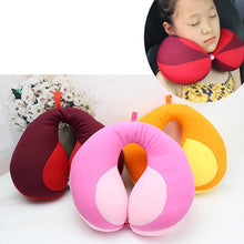 Load image into Gallery viewer, Pillow Kids Newborn Travel Neck Pillow U-Shape For Car Headrest Air Cushion Child Car Seat Head Support Infant Baby Cotton U-shaped Pillow Car Neck Pillow Noon Rest Pillow Plane Travel Pillow Kids Neck Travel Pillows Cute U-Shaped Animal Pillow for Cars
