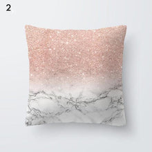 Load image into Gallery viewer, Pink Geometric Decorative Pillow Cushion Covers Polyester Pillow Case Home Pillowcase Decorative Pillowcase For Sofa Cute Charming Home Decor Cushion Cover

