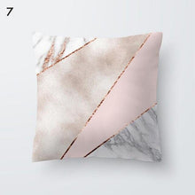 Load image into Gallery viewer, Pink Geometric Decorative Pillow Cushion Covers Polyester Pillow Case Home Pillowcase Decorative Pillowcase For Sofa Cute Charming Home Decor Cushion Cover
