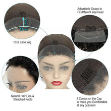 Load image into Gallery viewer, Pixie Cut Short Curly Wig Human Hair Wigs Pre Plucked Brazilian Deep Water Wave Virgin Lace Front Wig For Women With Baby Hair Wigs For Black Women Gifts for Girlfriends
