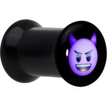 Load image into Gallery viewer, 2G Licensed Purple Devil emoji Acrylic Double Flare Plug Set
