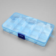 Load image into Gallery viewer, Plastic Storage Boxes Slots Adjustable Packaging Transparent Tool Case Craft Organizer Box Jewelry Accessories Rectangle Plastic Jewelry Box with Movable Dividers Earring Storage Containers
