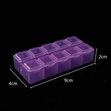 Load image into Gallery viewer, Plastic Storage Boxes Slots Adjustable Packaging Transparent Tool Case Craft Organizer Box Jewelry Accessories Rectangle Plastic Jewelry Box with Movable Dividers Earring Storage Containers
