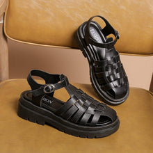 Load image into Gallery viewer, Platform Women's Sandals Summer Fashion Women Beach Classic Sandal Comfortable Beach  Pool Platforms Sandals With Buckle Open Toe Ankle Strap Thick-Soled Casual Women's Shoes
