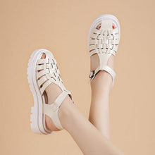 Load image into Gallery viewer, Platform Women's Sandals Summer Fashion Women Beach Classic Sandal Comfortable Beach  Pool Platforms Sandals With Buckle Open Toe Ankle Strap Thick-Soled Casual Women's Shoes
