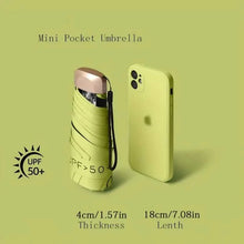 Load image into Gallery viewer, Pocket Windproof UV50 Anti-sunburn Rain Umbrella
