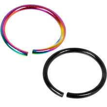 Load image into Gallery viewer, 20G 5/16 Multi Color Seamless Circular Ring Set of 5
