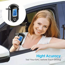 Load image into Gallery viewer, Police-Grade Breathalyzer with LCD Display - AT6000 Alcohol Tester
