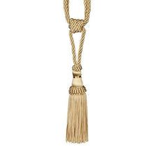 Load image into Gallery viewer, Polyester Tassel Curtain Tieback Handmade Hanging Tassels Fringe Curtains Holder Buckle Rope Decor Room Accessories European Style High-Grade Curtains Tieback Rope Tassel Holdbacks
