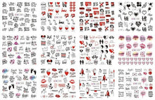 Load image into Gallery viewer, Pop Art Nail Stickers Sexy Girl Designs Comics Water Transfer Decals Manicure Lips Nail Art Decorations Slider Nail Art Stickers Decals Nail Art Supplies Valentines Day 3D Self-Adhesive Nail Decorations Accessories Women Girls Manicure Decorations
