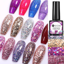Load image into Gallery viewer, Popular 2022 Modern New Elegant Silver Purple Nail Gel Polish 7.5ml UV Manicuring Elegant Glossy Colororful Stylish Nail Design For Women
