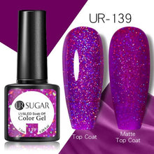 Load image into Gallery viewer, Popular 2022 Modern New Elegant Silver Purple Nail Gel Polish 7.5ml UV Manicuring Elegant Glossy Colororful Stylish Nail Design For Women
