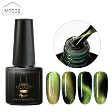 Load image into Gallery viewer, Popular Cat Eye Gel Nail Polish Magnetic Colorful UV Rainbow Gel Fashion Charming Effect Modern Design
