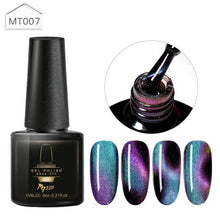 Load image into Gallery viewer, Popular Cat Eye Gel Nail Polish Magnetic Colorful UV Rainbow Gel Fashion Charming Effect Modern Design
