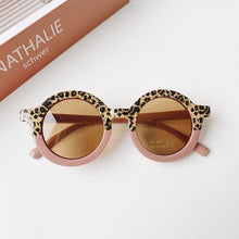 Load image into Gallery viewer, Popular Sunglasses For Children Boy/Girl New Elegant Leopard Double Color Cartoon Bear Shapes New Round Shape Sunglasses For Kids As Well As For Women And Men
