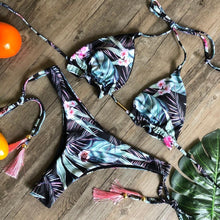 Load image into Gallery viewer, Popular Women's Beachwear  Bikini Set Swimwear Push-Up Padded Swimsuit Floral Bikini Set Low Rise Ruffled Two Pieces Swimsuit Push Up Bathing Suit Swimwear
