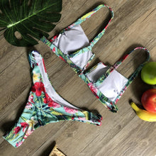 Load image into Gallery viewer, Popular Women's Beachwear  Bikini Set Swimwear Push-Up Padded Swimsuit Floral Bikini Set Low Rise Ruffled Two Pieces Swimsuit Push Up Bathing Suit Swimwear
