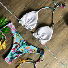 Load image into Gallery viewer, Popular Women's Beachwear  Bikini Set Swimwear Push-Up Padded Swimsuit Floral Bikini Set Low Rise Ruffled Two Pieces Swimsuit Push Up Bathing Suit Swimwear
