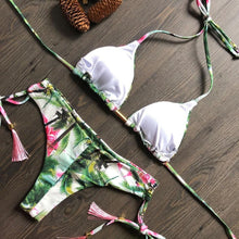 Load image into Gallery viewer, Popular Women's Beachwear  Bikini Set Swimwear Push-Up Padded Swimsuit Floral Bikini Set Low Rise Ruffled Two Pieces Swimsuit Push Up Bathing Suit Swimwear
