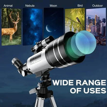 Load image into Gallery viewer, Portable Astronomical 150X Telescope 70mm Aperture Telescope Monocular With Tripod

