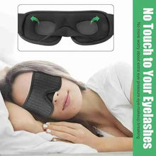 Load image into Gallery viewer, Portable Black Block Light Eye Soft Comfortable Eye Cover For Travel/Light Sleepers/Meditation Elastic Silk Sleep Eye Mask Adjustable Eye Patch

