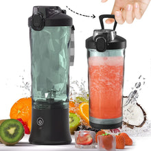 Load image into Gallery viewer, Portable Blender 600ml Electric Juicer Fruit Mixers 4000mah Usb Rechargeable Smoothie Mini Blender Personal Juicer Colorful Cup  Personal Size Blender Mini Fruit Mixer Milkshake Smoothie Maker With Usb Rechargeable Juicer
