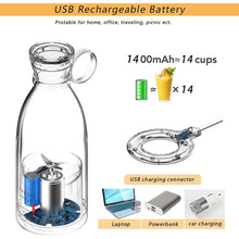 Load image into Gallery viewer, Portable Blender Bottle Electric Juicer
